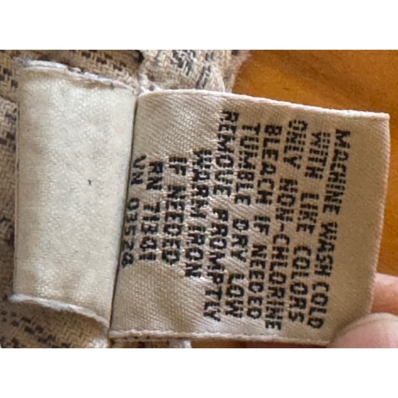 VTG LL BEAN Women XL Pet. Blue Dobby Stripe Pintuck Prairie Cottage Nightgown - Picture 6 of 9